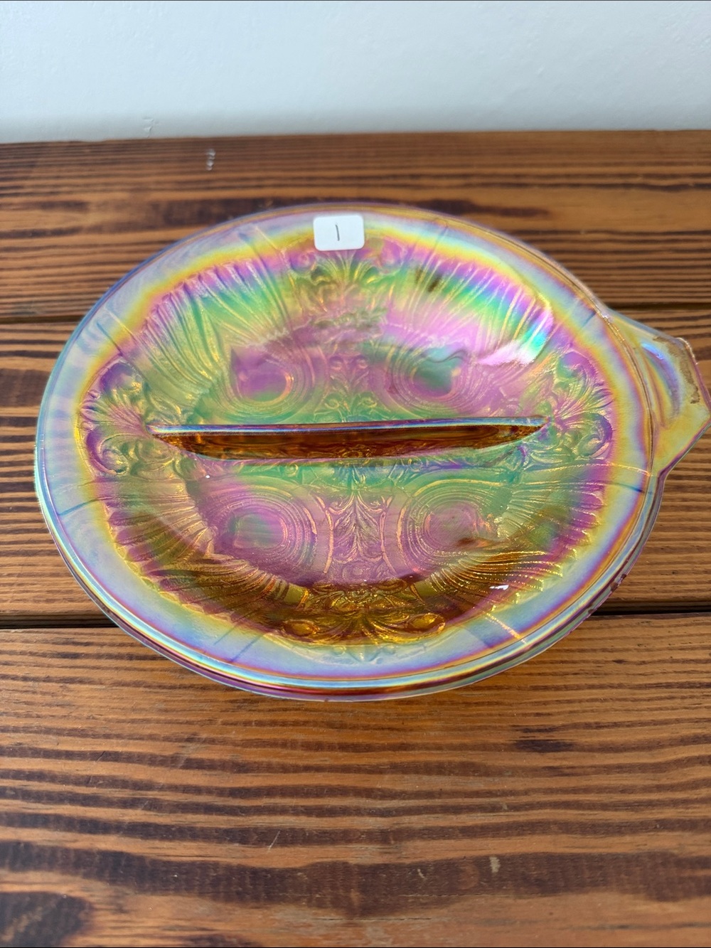 Vintage Killarney amber relish dish